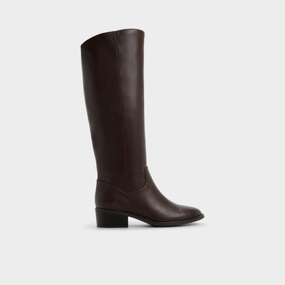 Kaydienh in Dark Brown - Knee-high boot, Block heel | Aldo