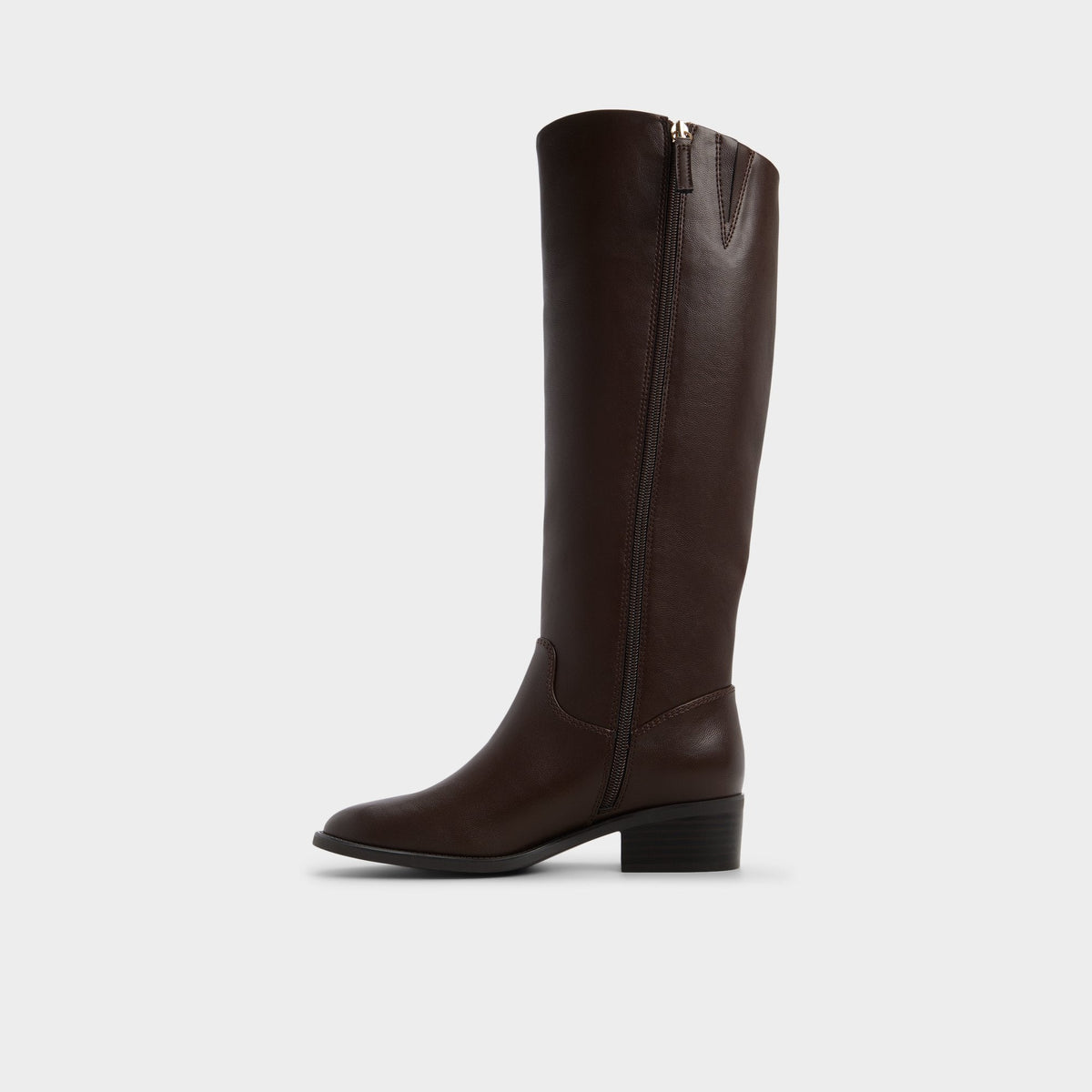 Kaydienh in Dark Brown - Knee-high boot, Block heel | Aldo