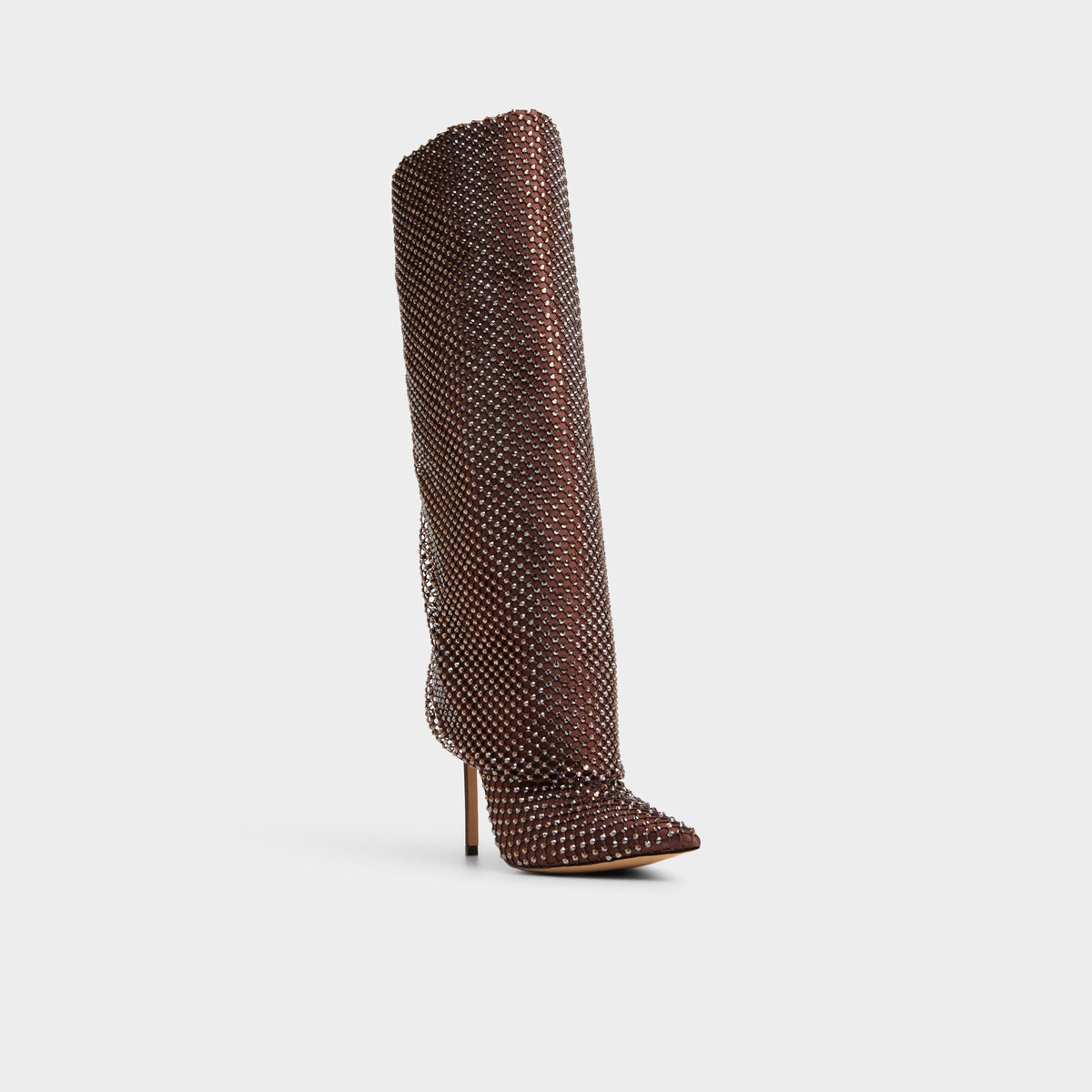 Livydalia in Dark Brown - Knee-high boot, Stiletto heel | Aldo