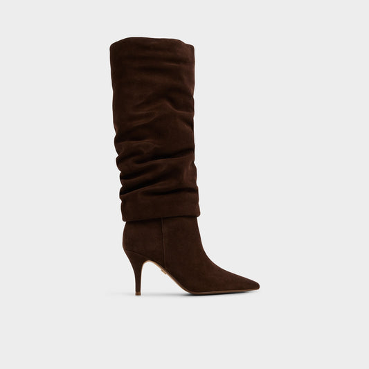 Kimmia in Medium Brown - Knee-high boot, Stiletto heel | Aldo