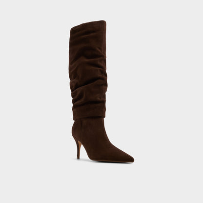Kimmia in Medium Brown - Knee-high boot, Stiletto heel | Aldo