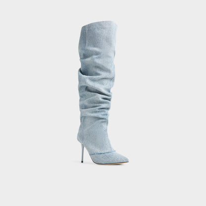 Daroba in Denim - Over-the-knee boot, Stiletto heel | Aldo