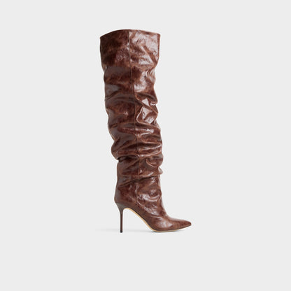 Daroba in Dark Brown - Over-the-knee boot, Stiletto heel | Aldo