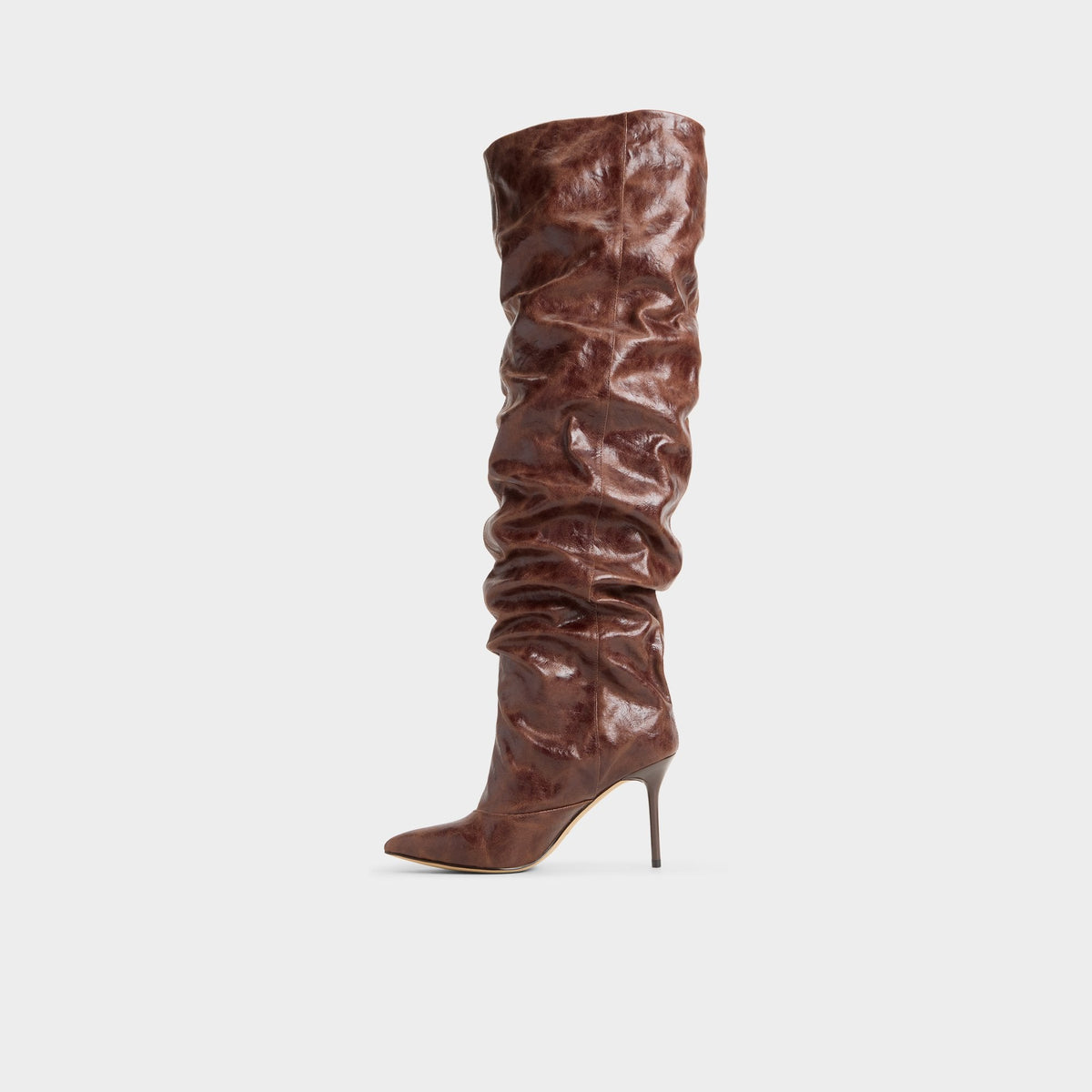 Daroba in Dark Brown - Over-the-knee boot, Stiletto heel | Aldo