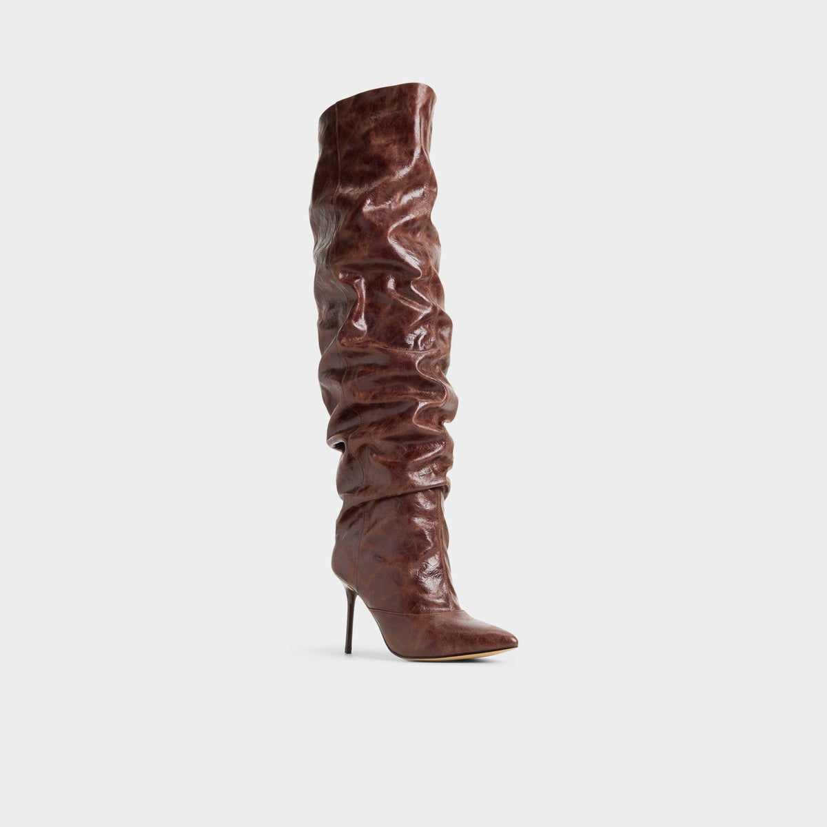 Daroba in Dark Brown - Over-the-knee boot, Stiletto heel | Aldo
