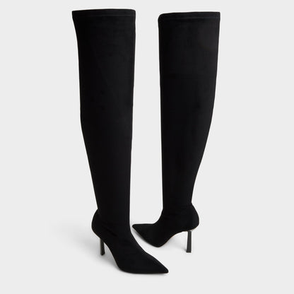 Caldan in Black - Over-the-knee boot, Stiletto heel | Aldo