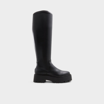 Carelden in Wc Black - Knee-high boot, Lug sole | Aldo