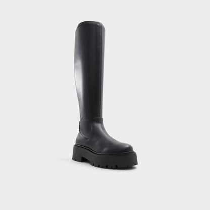 Carelden in Wc Black - Knee-high boot, Lug sole | Aldo