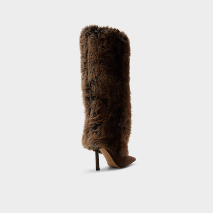 Lennore in Dark Brown 14163383 - Knee-high boot, Stiletto heel | Aldo