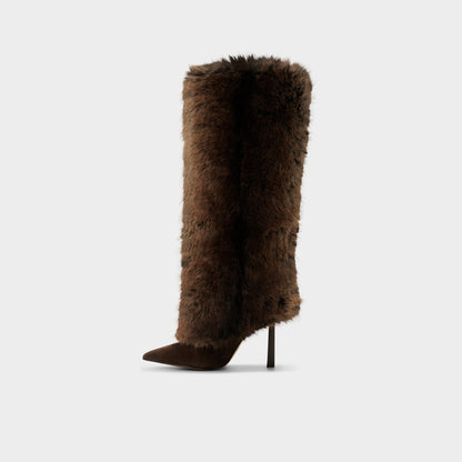 Lennore in Dark Brown 14163383 - Knee-high boot, Stiletto heel | Aldo