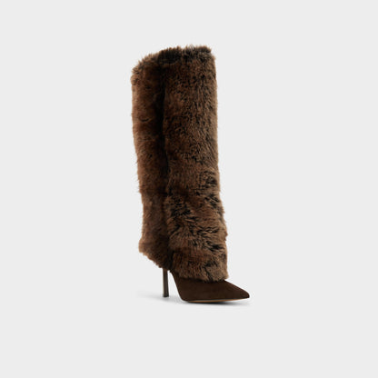 Lennore in Dark Brown 14163383 - Knee-high boot, Stiletto heel | Aldo