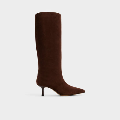 Selora in Dark Brown - Knee-high boot, Stiletto heel | Aldo
