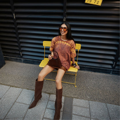 Selora in Dark Brown - Knee-high boot, Stiletto heel | Aldo