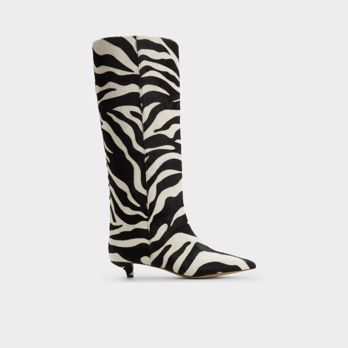 Gabelia in White Black - Knee-high boot, Kitten heel | Aldo