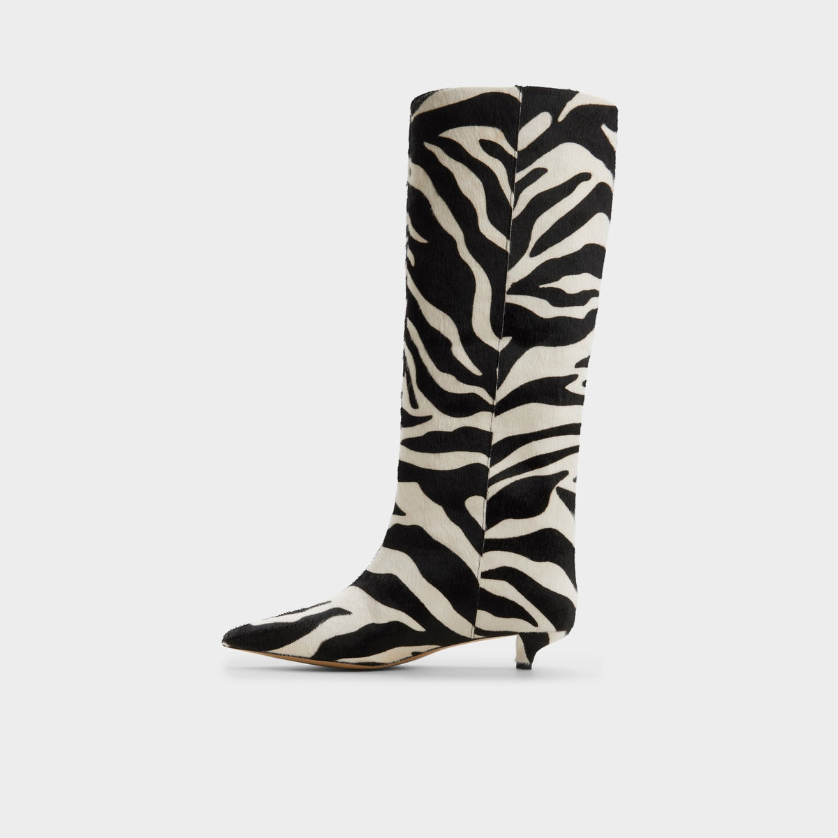Gabelia in White Black - Knee-high boot, Kitten heel | Aldo
