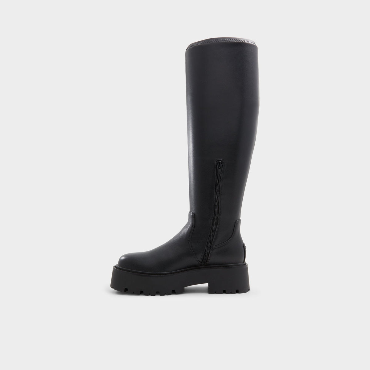 Carelden Black Women's Tall Boots - Knee-high boot, Lug sole | Aldo