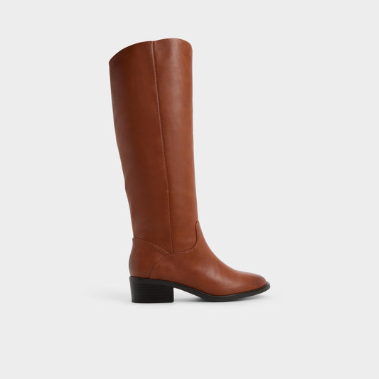 Kaydienh in Medium Brown - Knee-high boot, Block heel | Aldo
