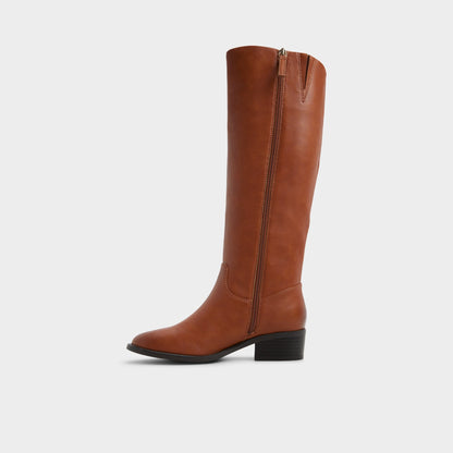 Kaydienh in Medium Brown - Knee-high boot, Block heel | Aldo