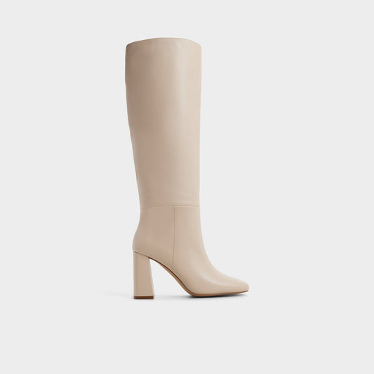 Helana in Cream - Knee-high boot, Block heel | Aldo