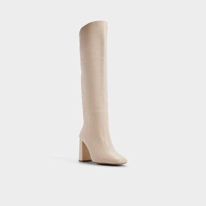 Helana in Cream - Knee-high boot, Block heel | Aldo