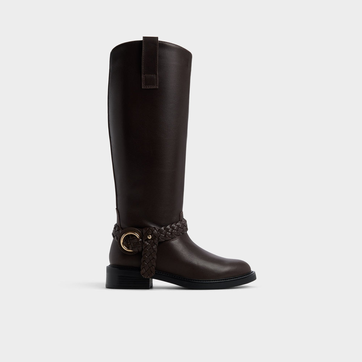 Philippa in Dark Brown - Riding boot, Block heel | Aldo