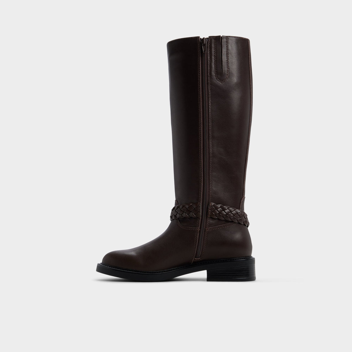 Philippa in Dark Brown - Riding boot, Block heel | Aldo
