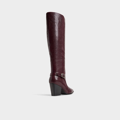 Saddle in Bordo - Knee-high boot, Block heel | Aldo