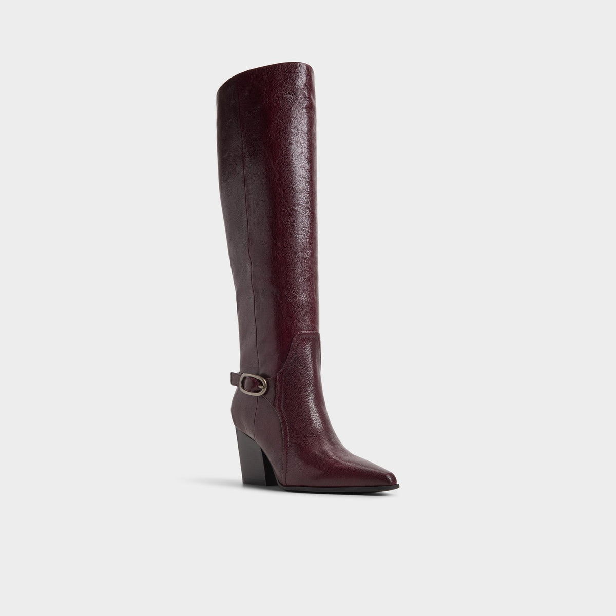 Saddle in Bordo - Knee-high boot, Block heel | Aldo