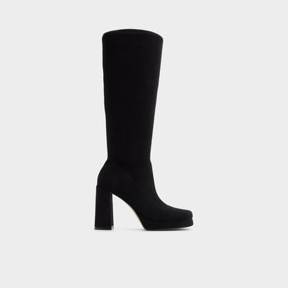 Gisselle in Black - Knee-high boot, Platform | Aldo