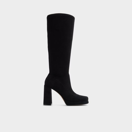 Gisselle in Black - Knee-high boot, Platform | Aldo