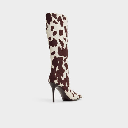 Re in Emma Open Brown - Knee-high boot, Stiletto heel | Aldo