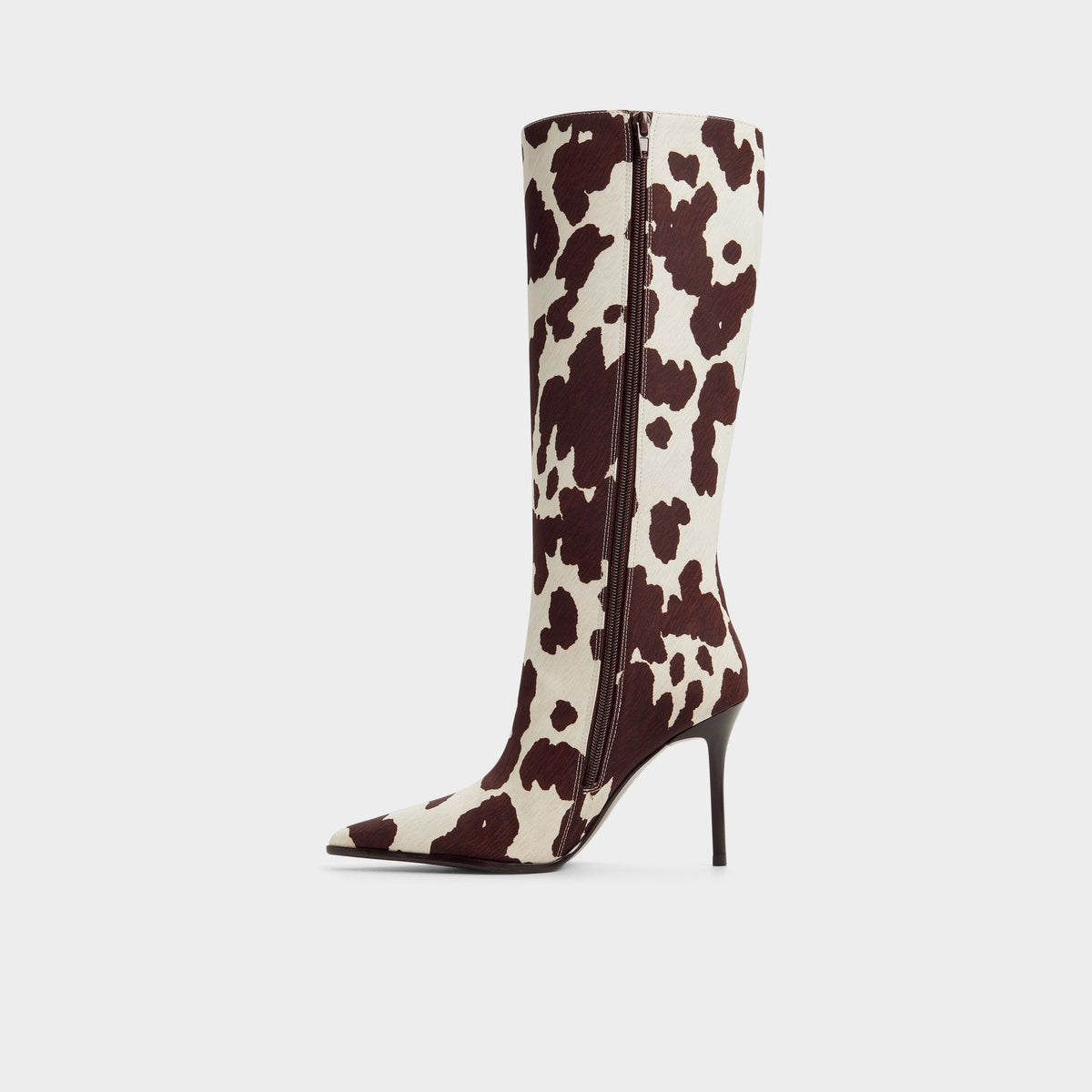Re in Emma Open Brown - Knee-high boot, Stiletto heel | Aldo