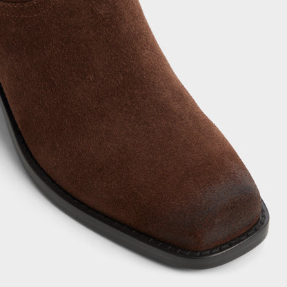 Emberlyn in Dark Brown 14163446 - Knee-high western boot, Cup sole | Aldo