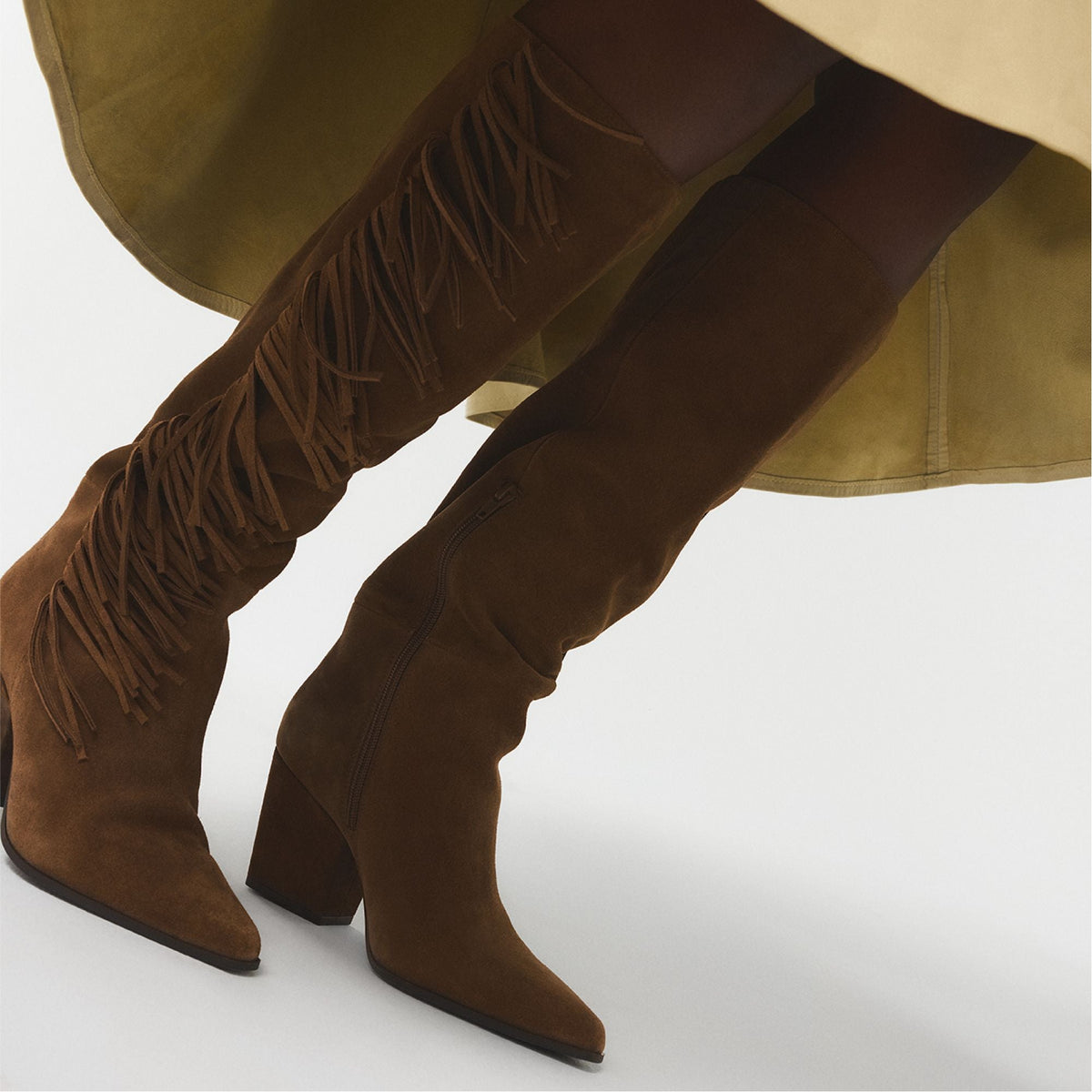 Kaelya in Dark Brown - Knee-high boot, Block heel | Aldo