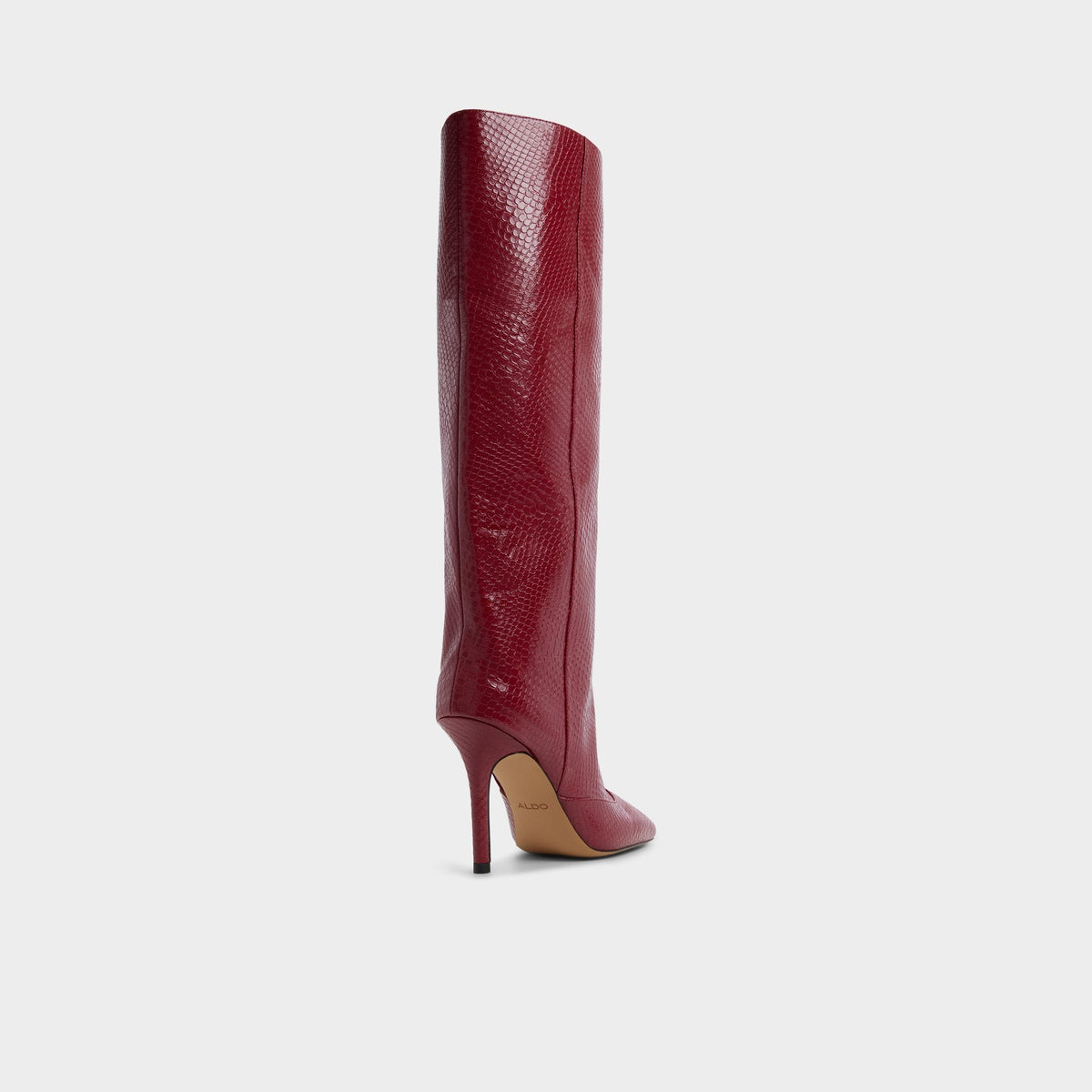 Aleena in Dark Red - Knee-high boot, Stiletto heel | Aldo