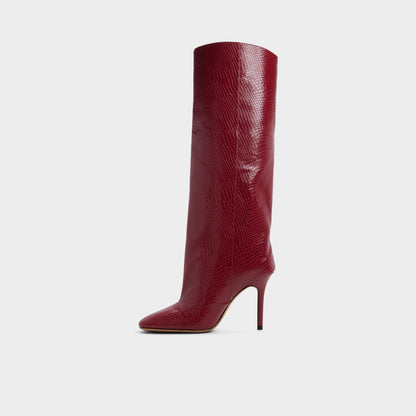 Aleena in Dark Red - Knee-high boot, Stiletto heel | Aldo