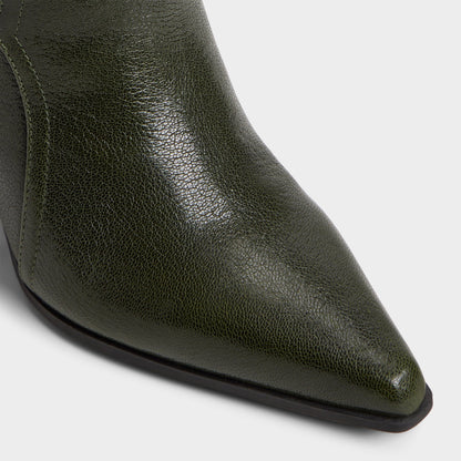 Saddle in Dark Green - Knee-high boot, Block heel | Aldo