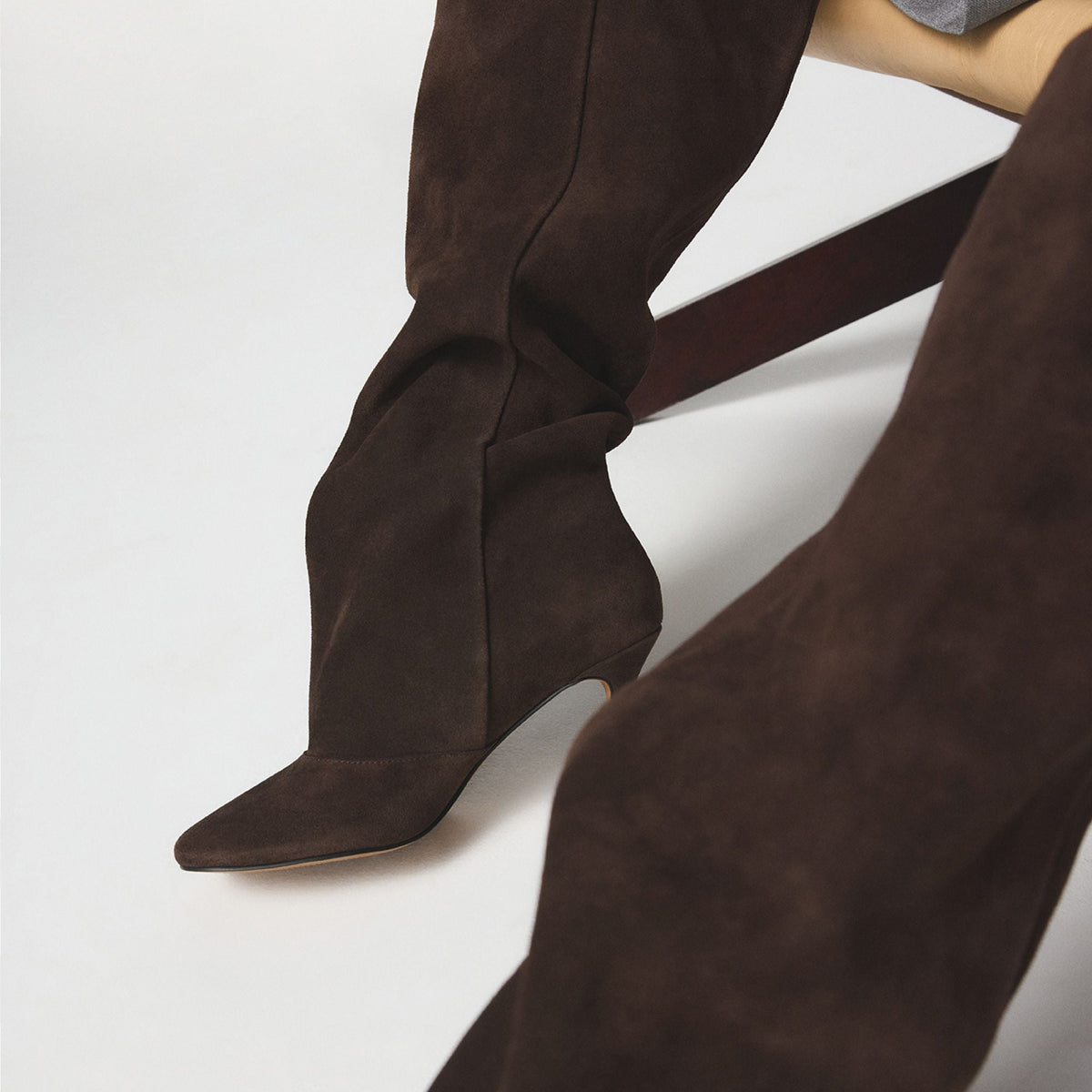 Frankey in Dark Brown - Knee-high boot, Stiletto heel | Aldo
