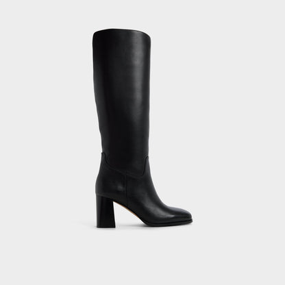 Elyze in Black - Knee-high boot, Block heel | Aldo