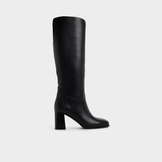 Elyze in Black - Knee-high boot, Block heel | Aldo