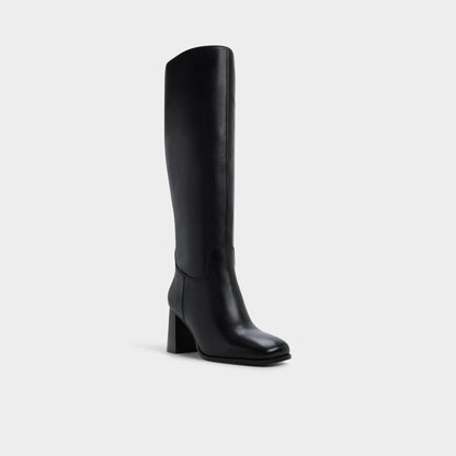 Elyze in Black - Knee-high boot, Block heel | Aldo