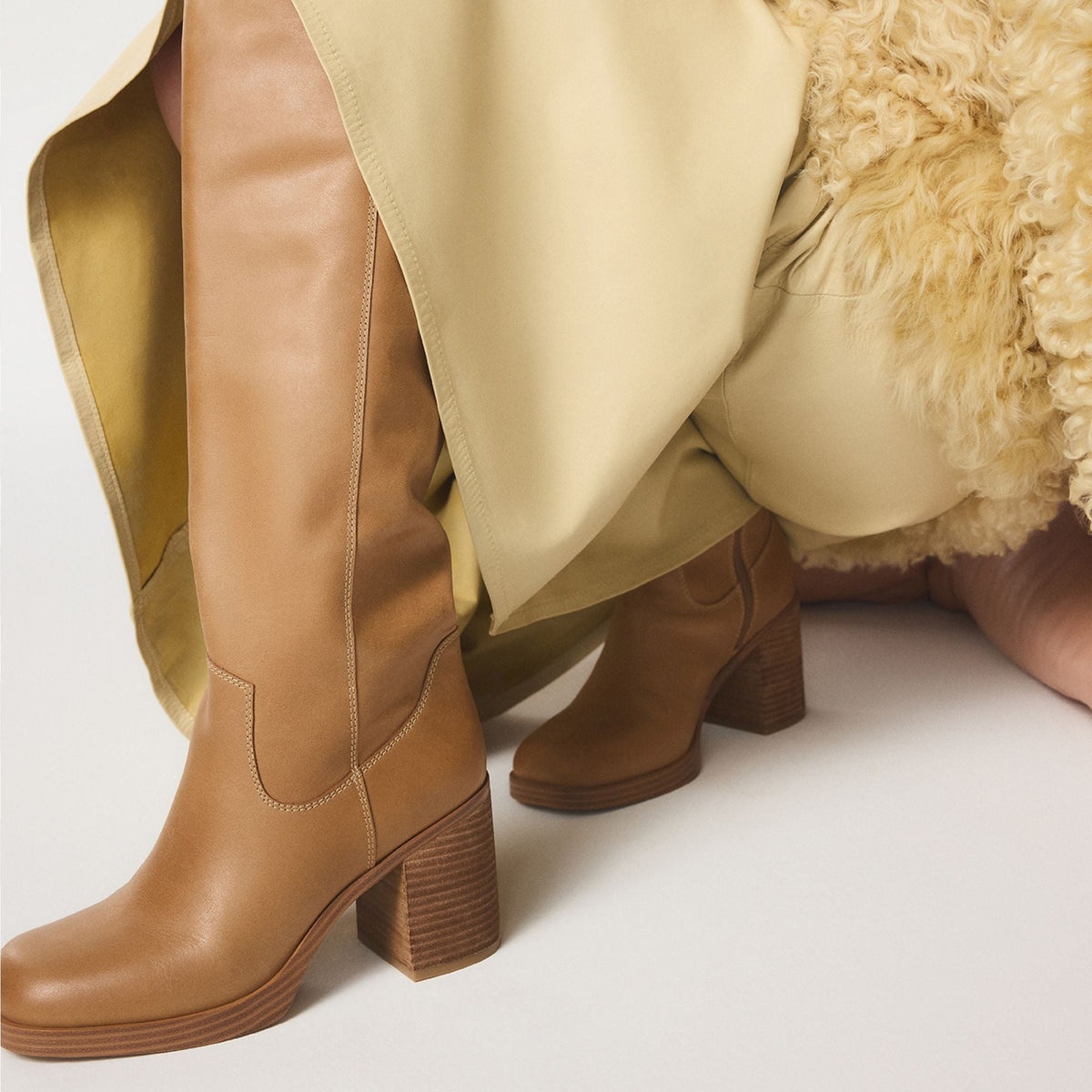 Juny in Light Brown - Knee-high boot, Platform | Aldo