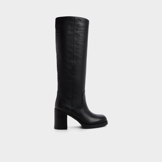 Juny in Black - Knee-high boot, Platform | Aldo