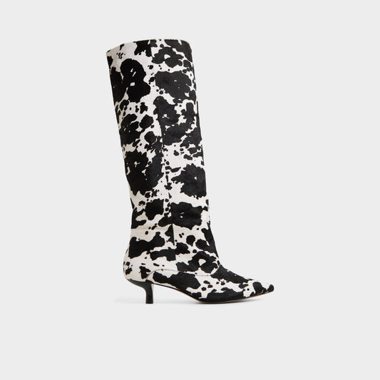 Everose in White Black - Knee-high boot, Kitten heel | Aldo