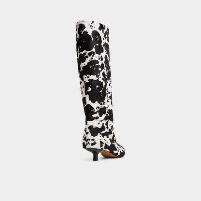 Everose in White Black - Knee-high boot, Kitten heel | Aldo