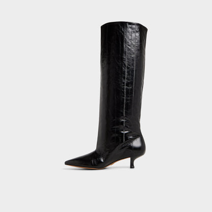 Everose in Black - Knee-high boot, Kitten heel | Aldo