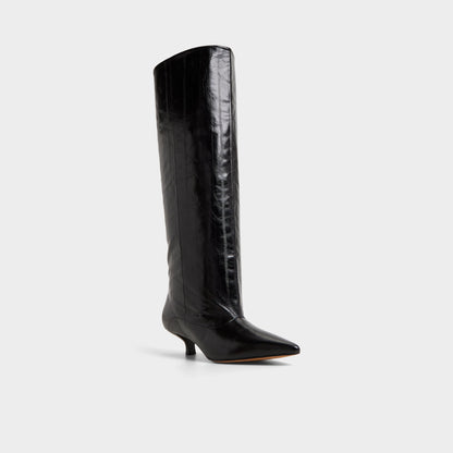 Everose in Black - Knee-high boot, Kitten heel | Aldo