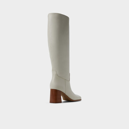 Elyze in White Bone - Knee-high boot, Block heel | Aldo