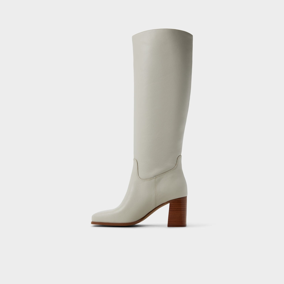 Elyze in White Bone - Knee-high boot, Block heel | Aldo