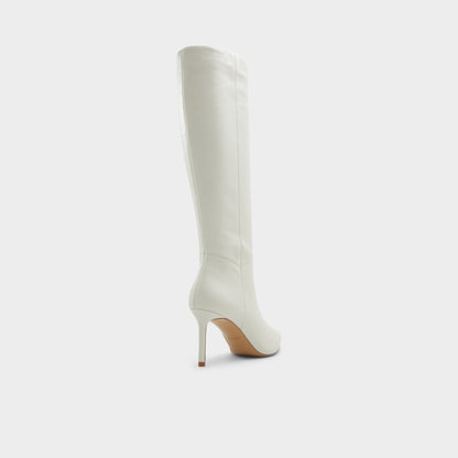 Laroche White/Bone Women's Tall Boots - Knee-high boot, Stiletto heel | Aldo